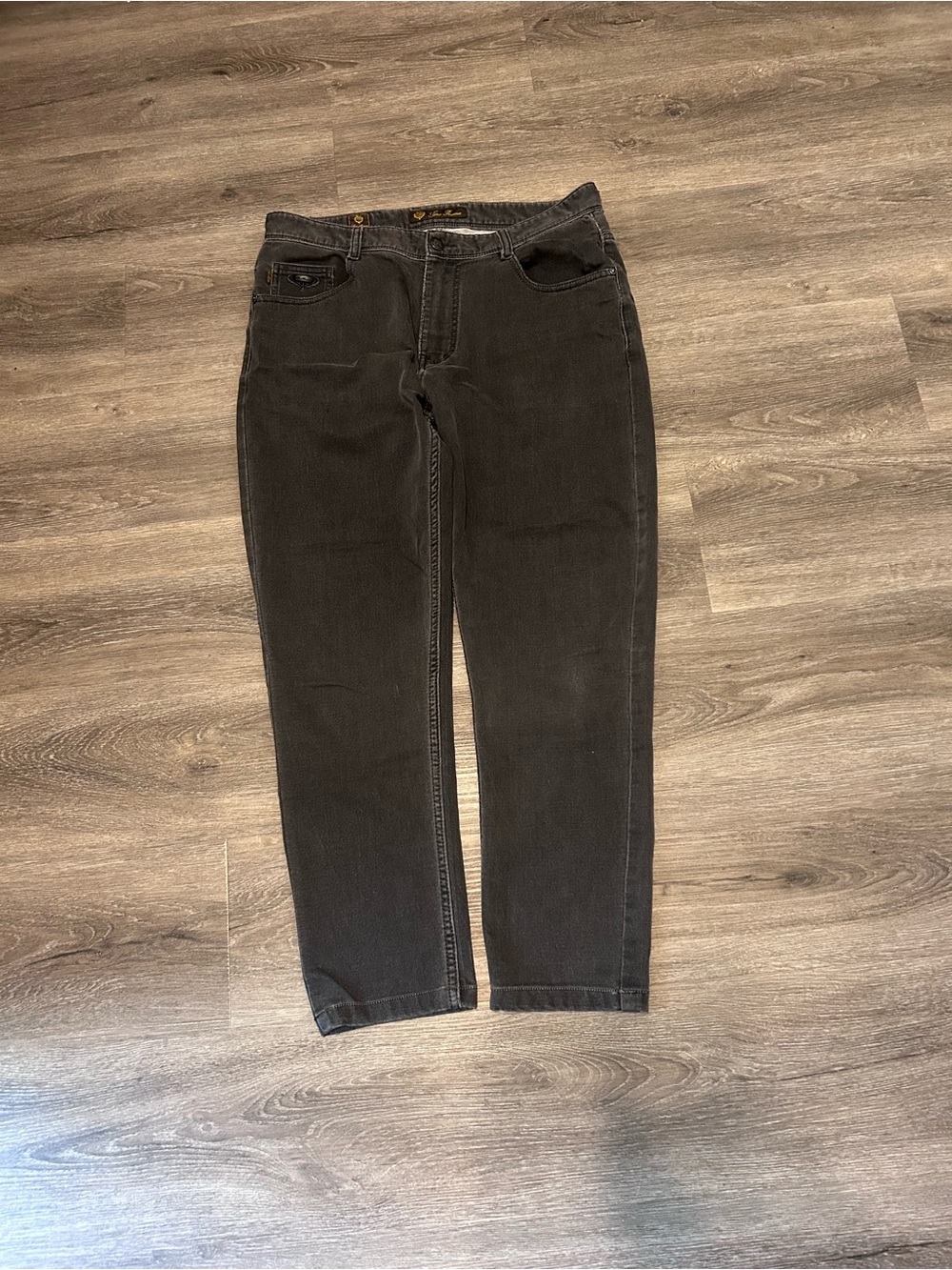 Loro Piana Black Jeans Pants Sz 34x26 Skinny Designer Luxury - Picture 6 of 16